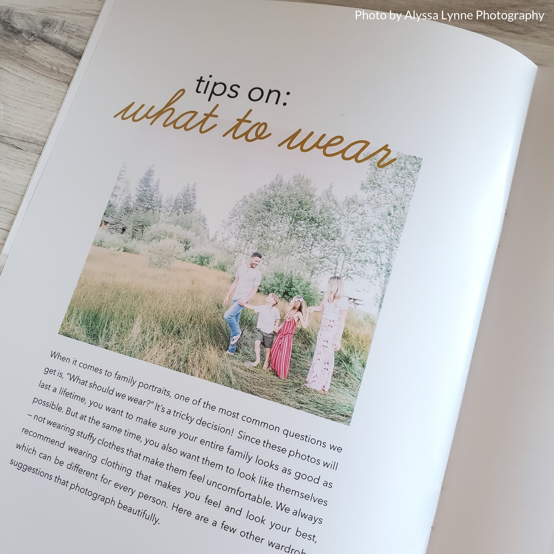 Family Photographer Welcome Guide Template