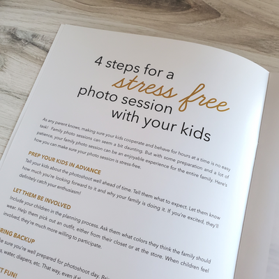 Family Photographer Welcome Guide Template