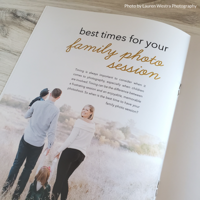 Family Photographer Welcome Guide Template