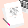 Personal Branding Photography Text Bundle