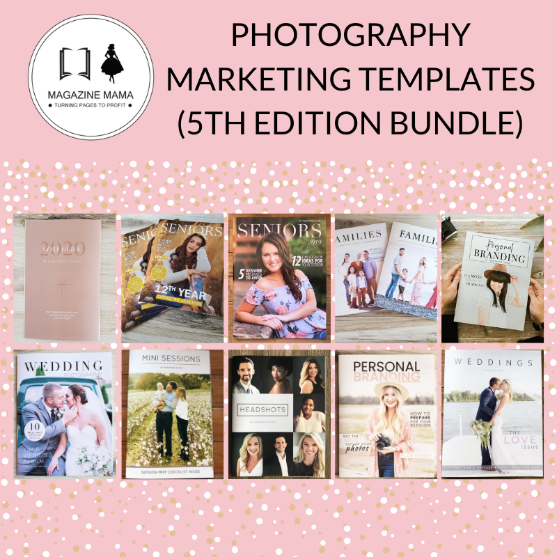 Photography Marketing Template Bundle by Magazine Mama (5th Edition)