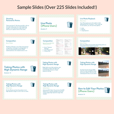 Teach Smartphone Photography Online