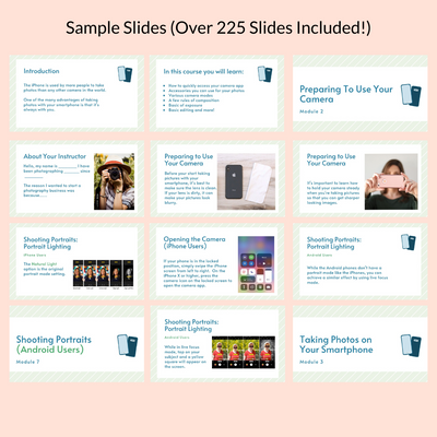Teach Smartphone Photography Online