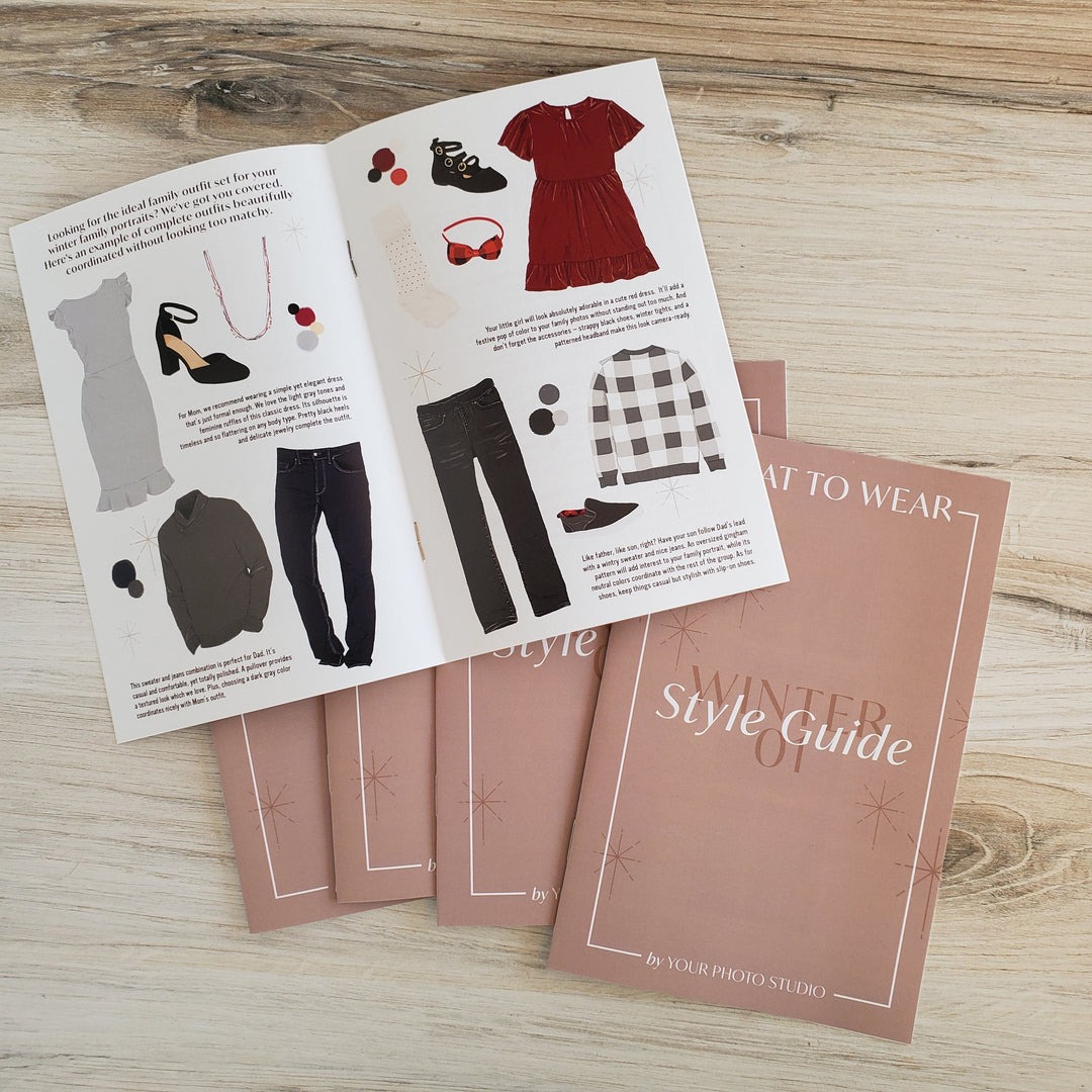 What to Wear Guide Template Photographer Winter Style Guide