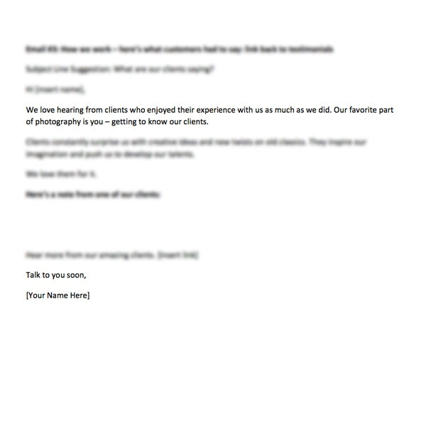 Articles - Photography Pre-written E-mail Autoresponders (Set Of 5) General Photography