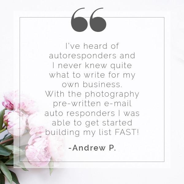 Bundle - Set Of 21 Pre-Written Photography E-mails