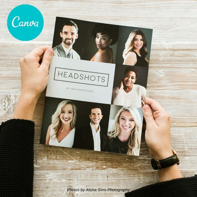 Headshots Magazine Template (Canva Template Version)