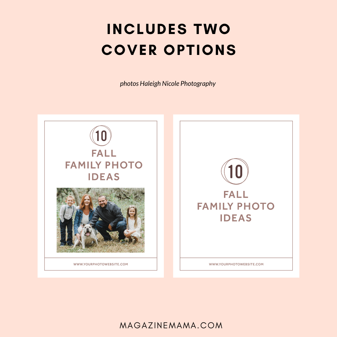 Photographer Lead Magnet Template Kit (Fall Family Photo Tips)