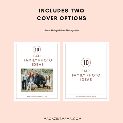 Photographer Lead Magnet Template Kit (Fall Family Photo Tips)