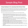 Pre Written Blog Posts for Photographers