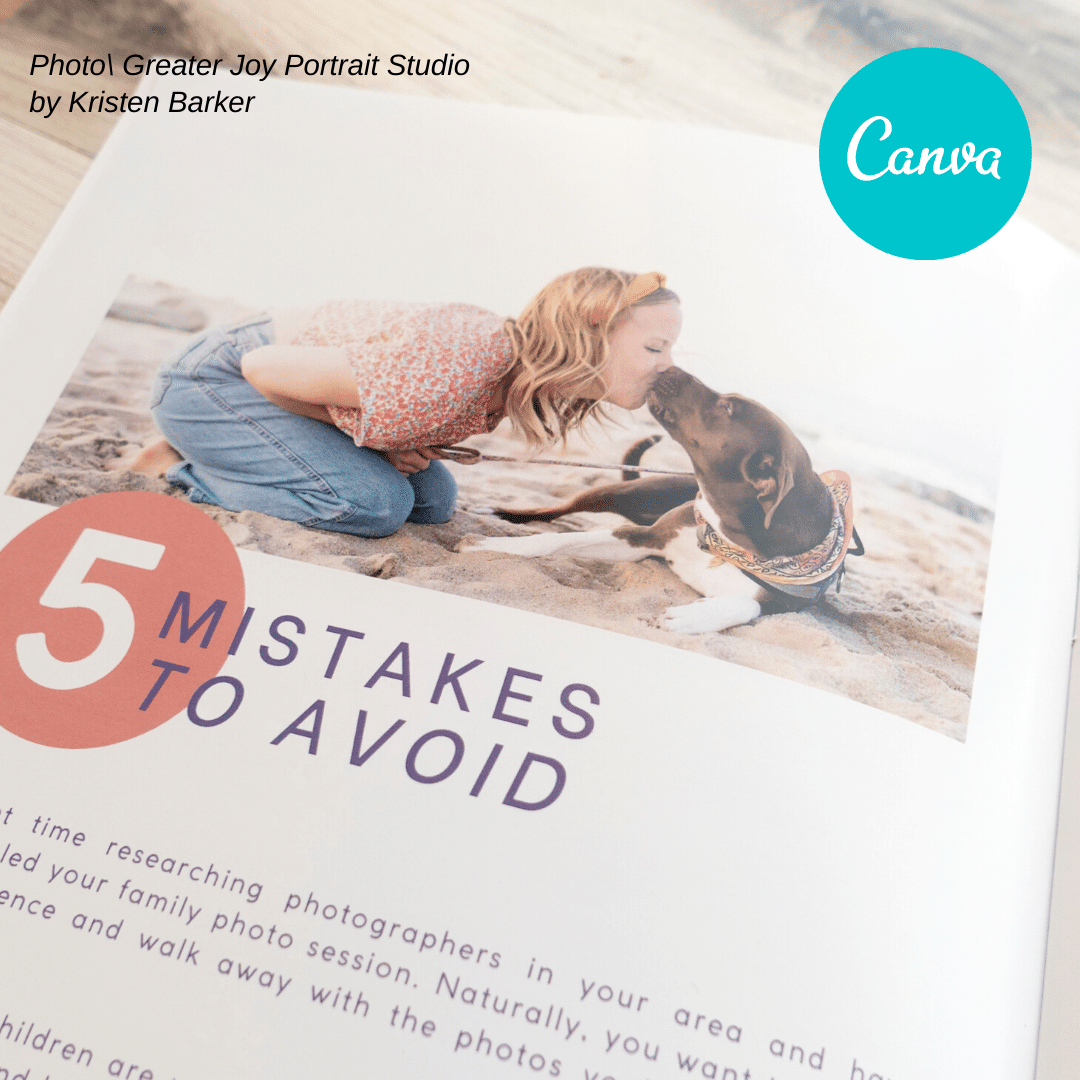 Family Welcome Guide Canva Template for Photographers