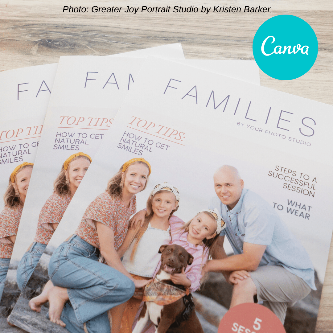 Family Welcome Guide Canva Template for Photographers