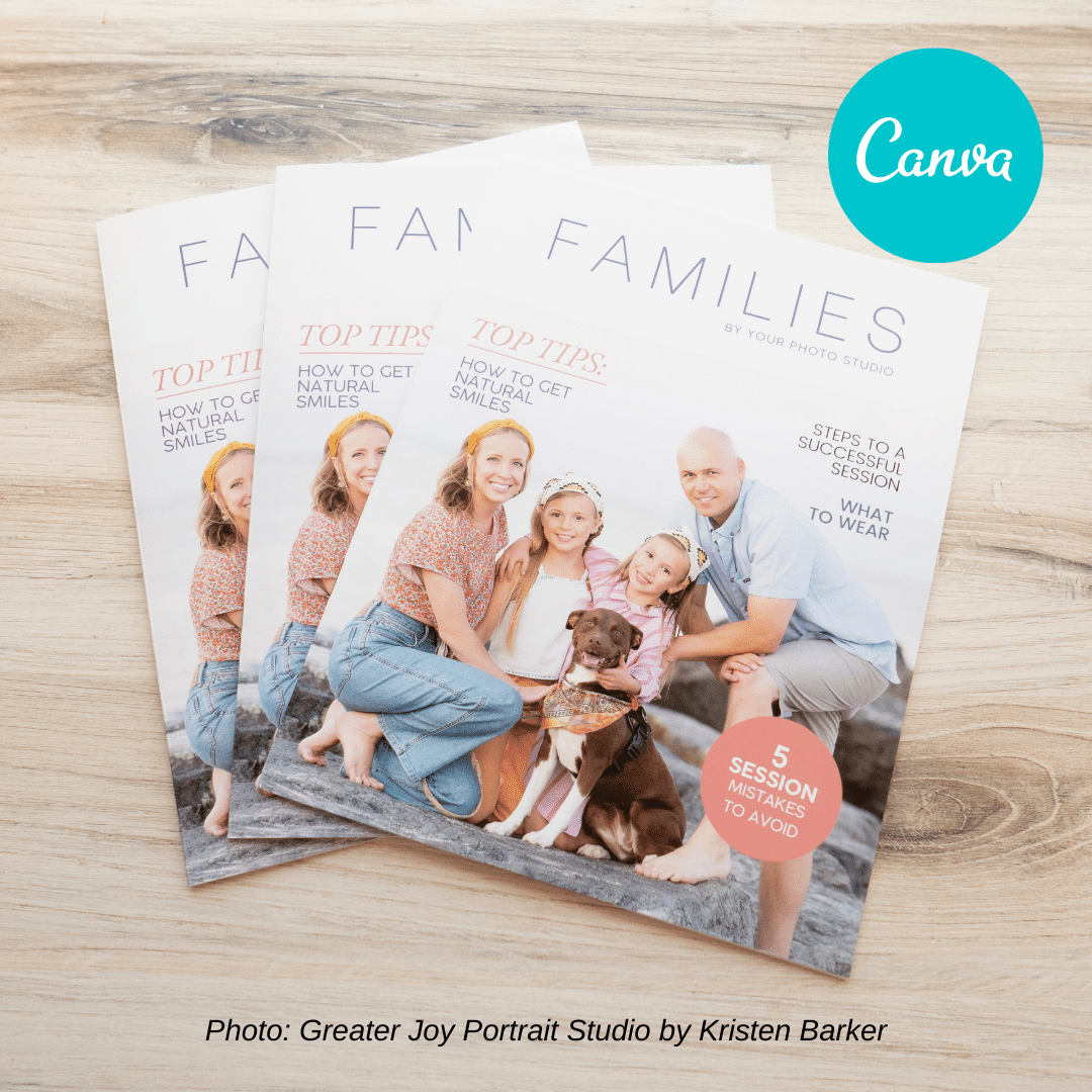 Family Welcome Guide Canva Template for Photographers