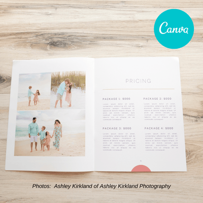 Family Welcome Guide Canva Template for Photographers
