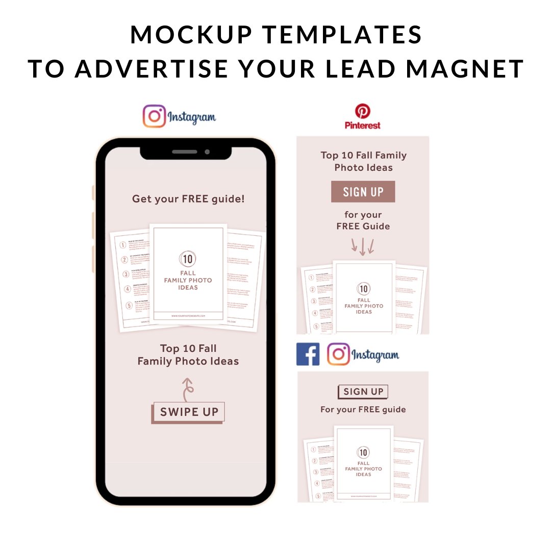 Photographer Lead Magnet Template Kit (Fall Family Photo Tips)