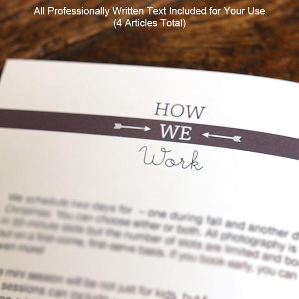 Mini-Magazine - Mini Session Welcome Guide