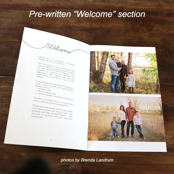 Mini-Magazine - Mini Session Welcome Guide Template