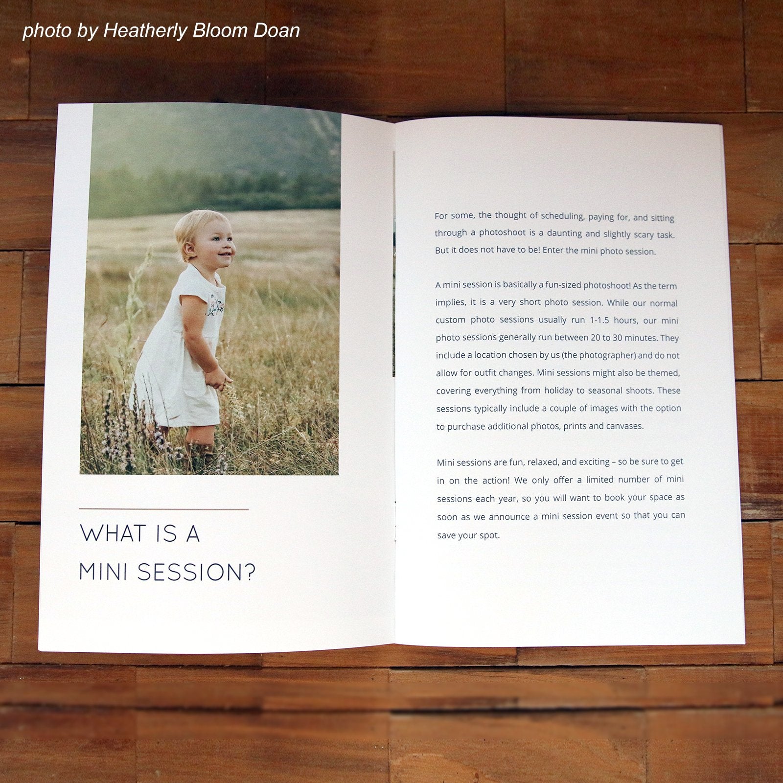 Photography Mini Session Welcome Guide Template