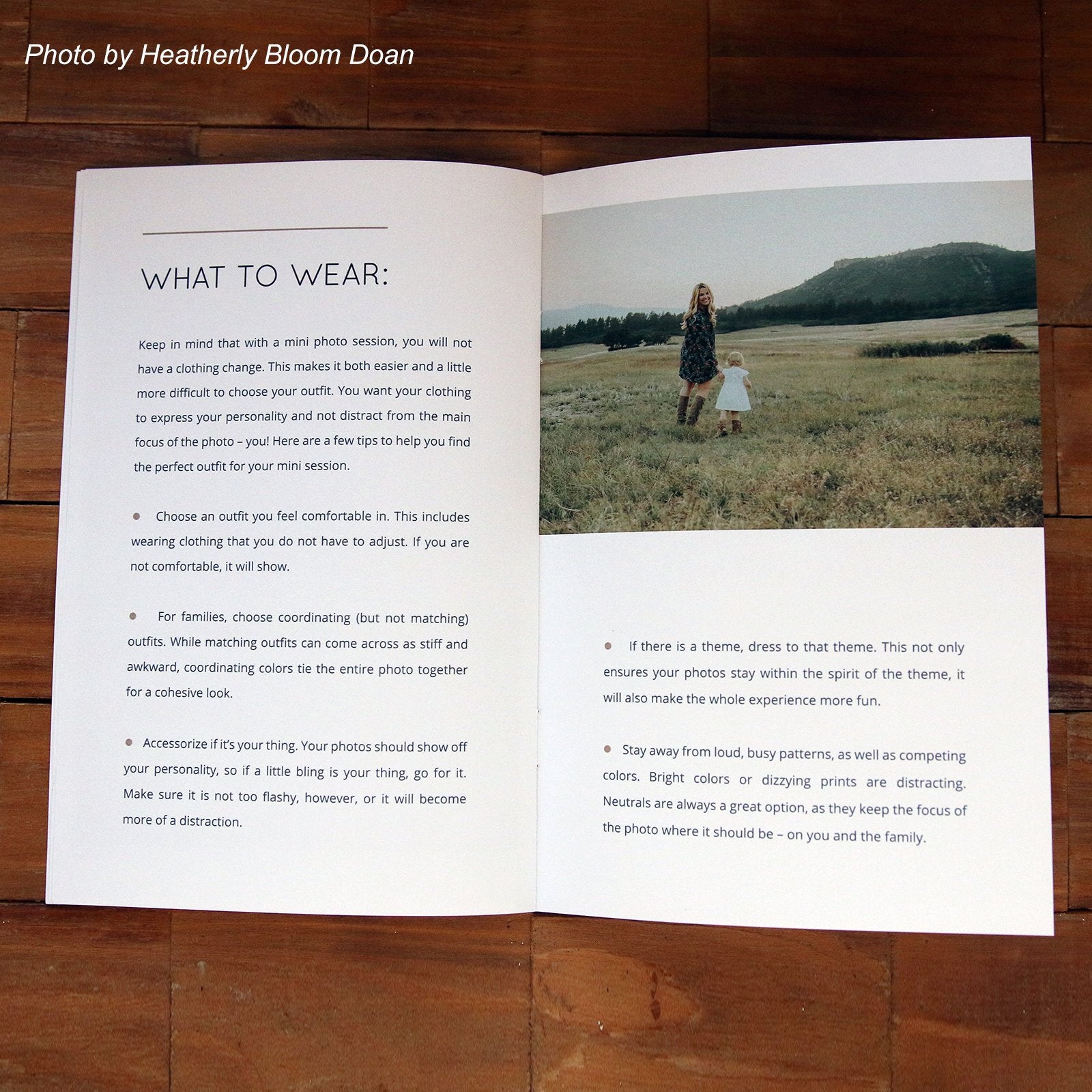 Photography Mini Session Welcome Guide Template