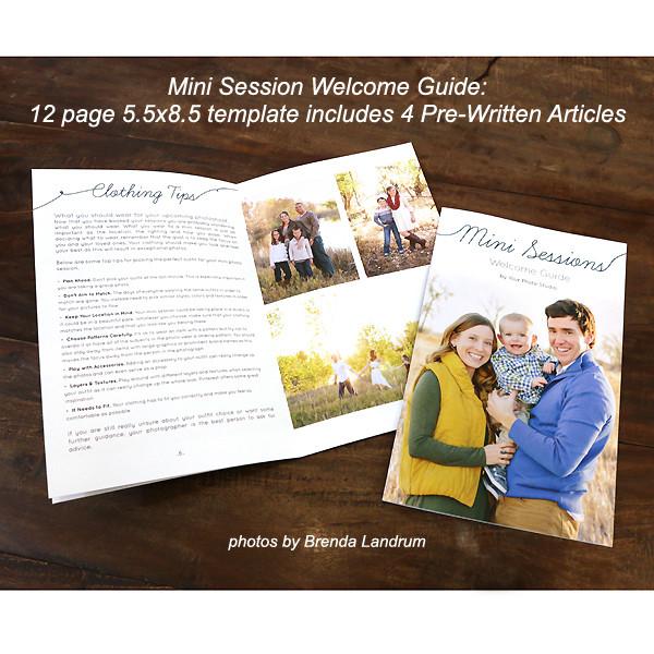 Mini-Magazine - Mini Session Welcome Guide Template