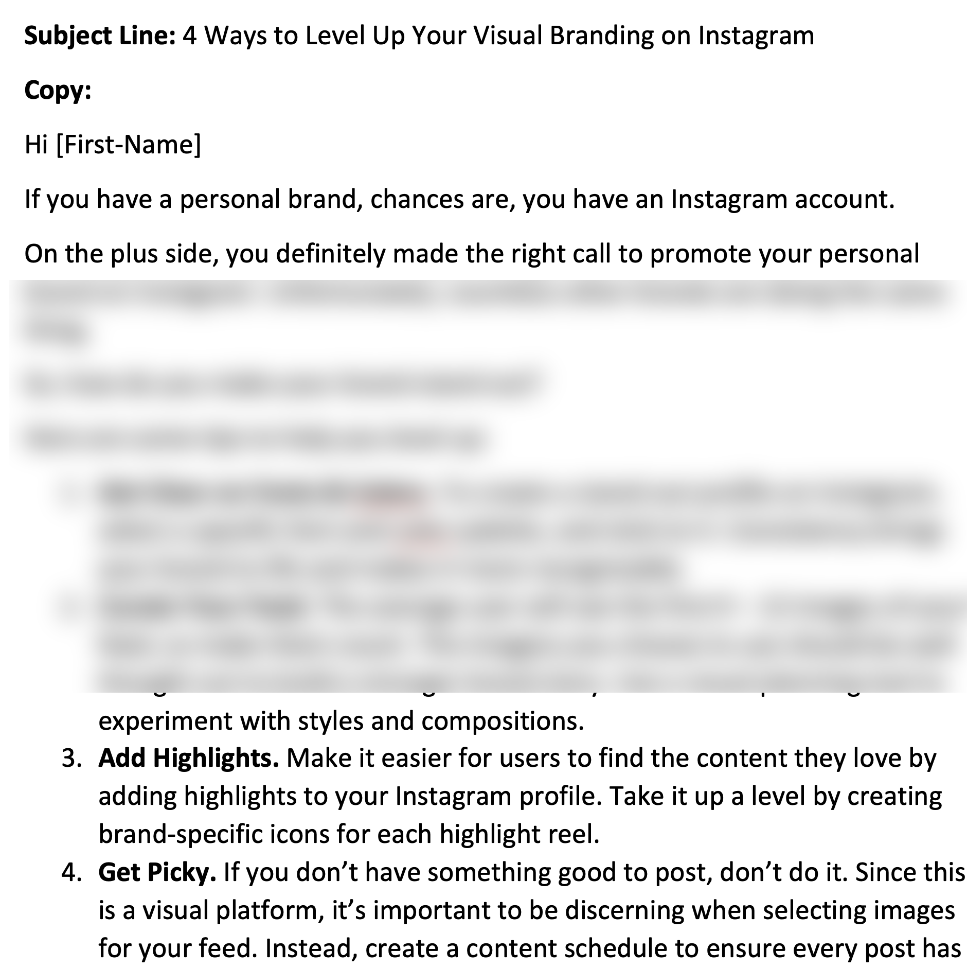 Personal Brand Photography Pre-Written E-mails