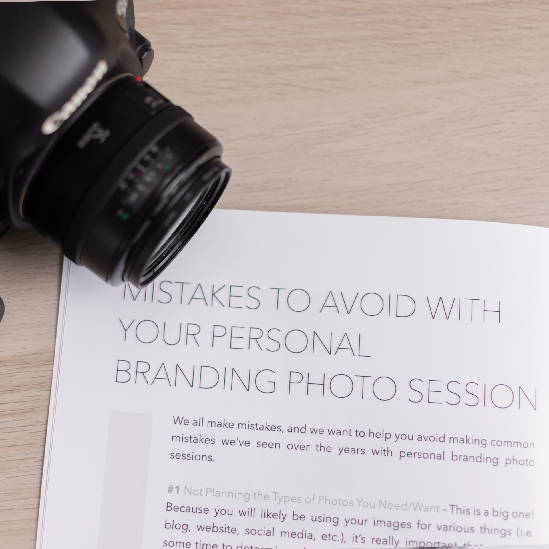Personal Brand Photography Magazine Template Vol 3.