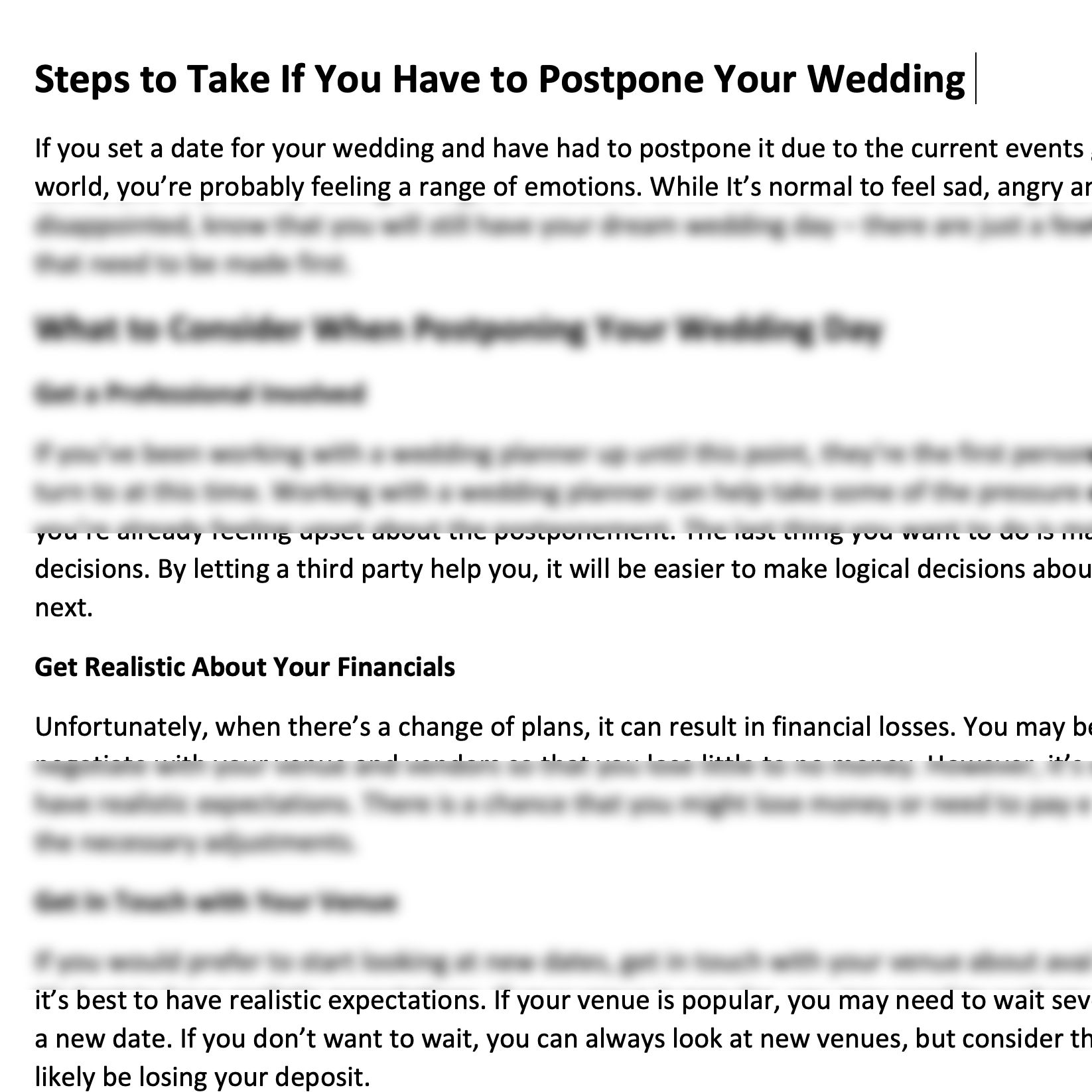 Pre-Written Blog Posts for Photographers and Wedding Professionals