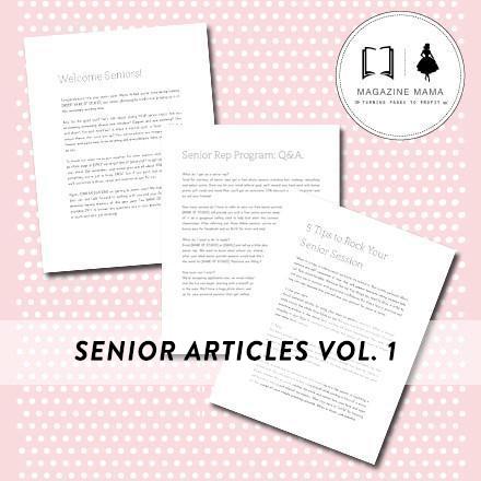 Senior Photographer Marketing Pre-Written Articles Bundle (Set of 12)