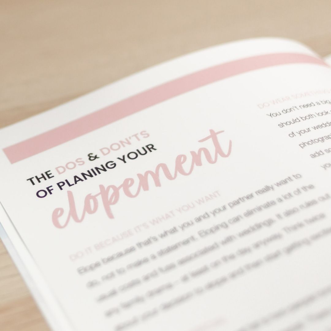 Small Weddings Magazine Template