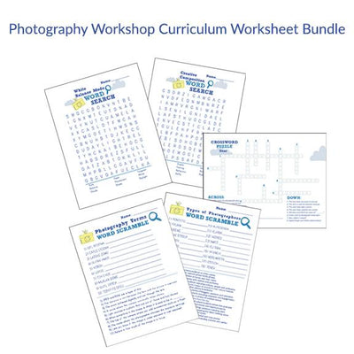Teaching Photography Worksheets