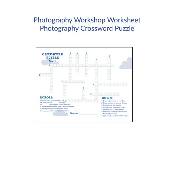 Teaching Photography Worksheets