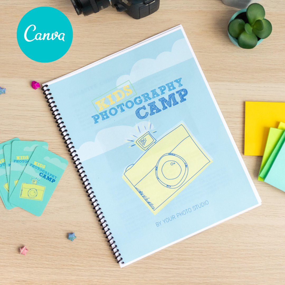 Teaching Kids Photography Camp Curriculum Bundle Canva