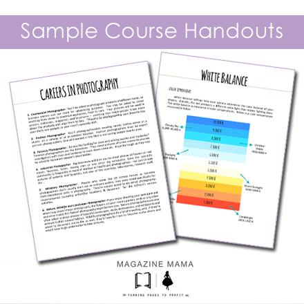 Teaching Photography - Basic Digital Photography For Kids - Course Curriculum - Bundle