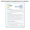 Kids Photography Camp Registration Form Template
