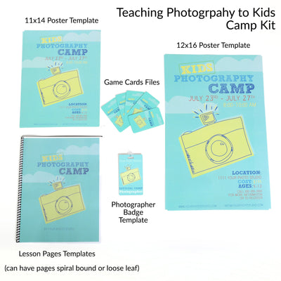 Teaching Kids Photography Camp Curriculum Bundle