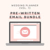 Pre-written E-mail Autoresponders (Set of 5) Wedding Planner