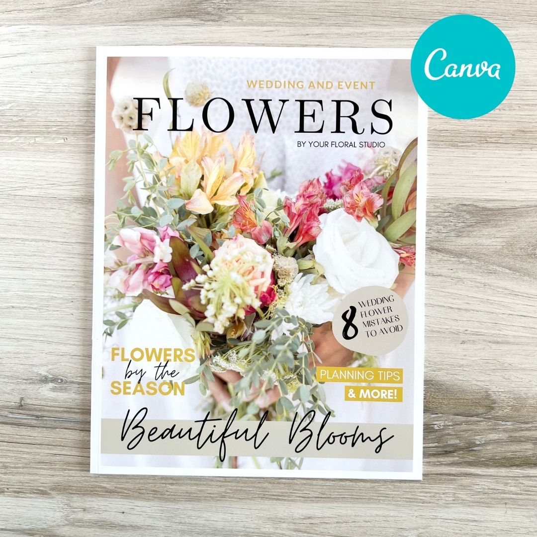 Wedding and Event Flowers Canva Template