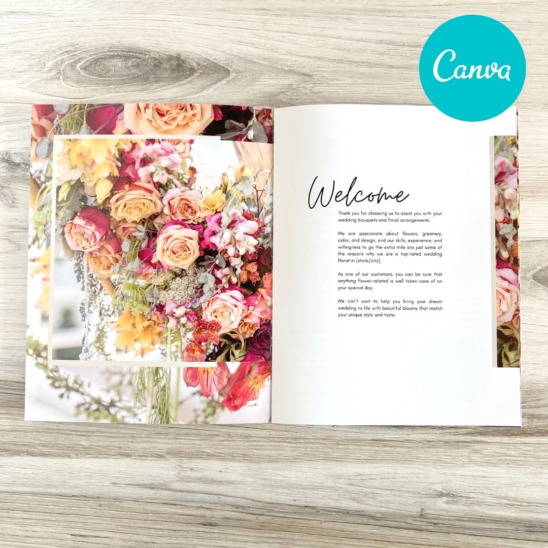 Wedding and Event Flowers Canva Template