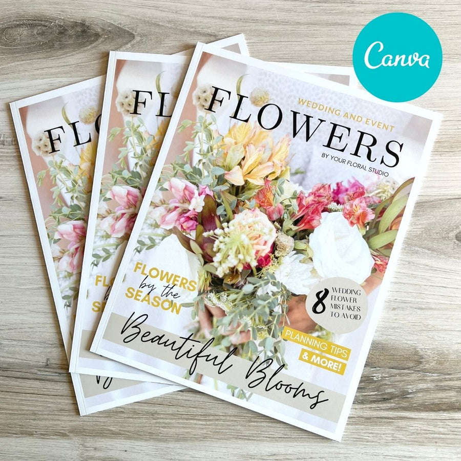 Wedding and Event Flowers Canva Template