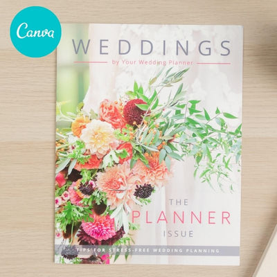 Wedding Planner Magazine Template (Canva Template Version)