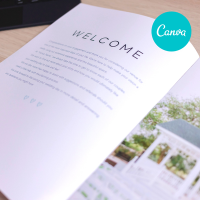 Wedding Venue Magazine Template (Canva Template Version)