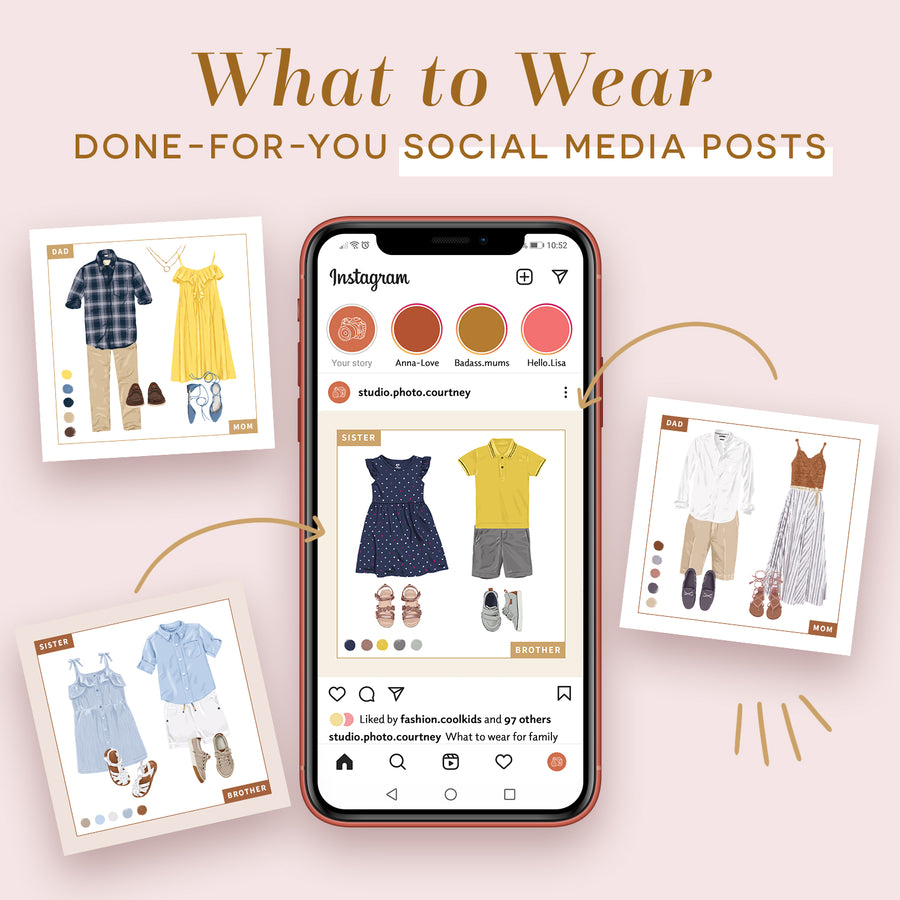 What to Wear Social Media Posts Vol. 1